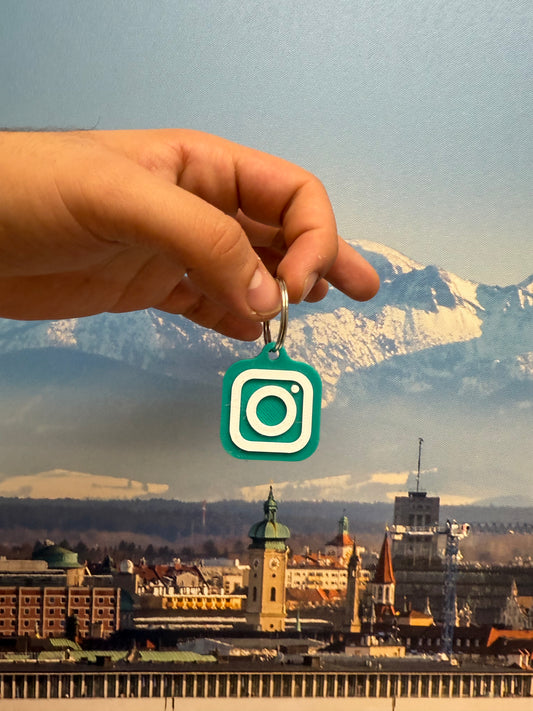 Personalisierbarer NFC Instagram-Schlüsselanhänger