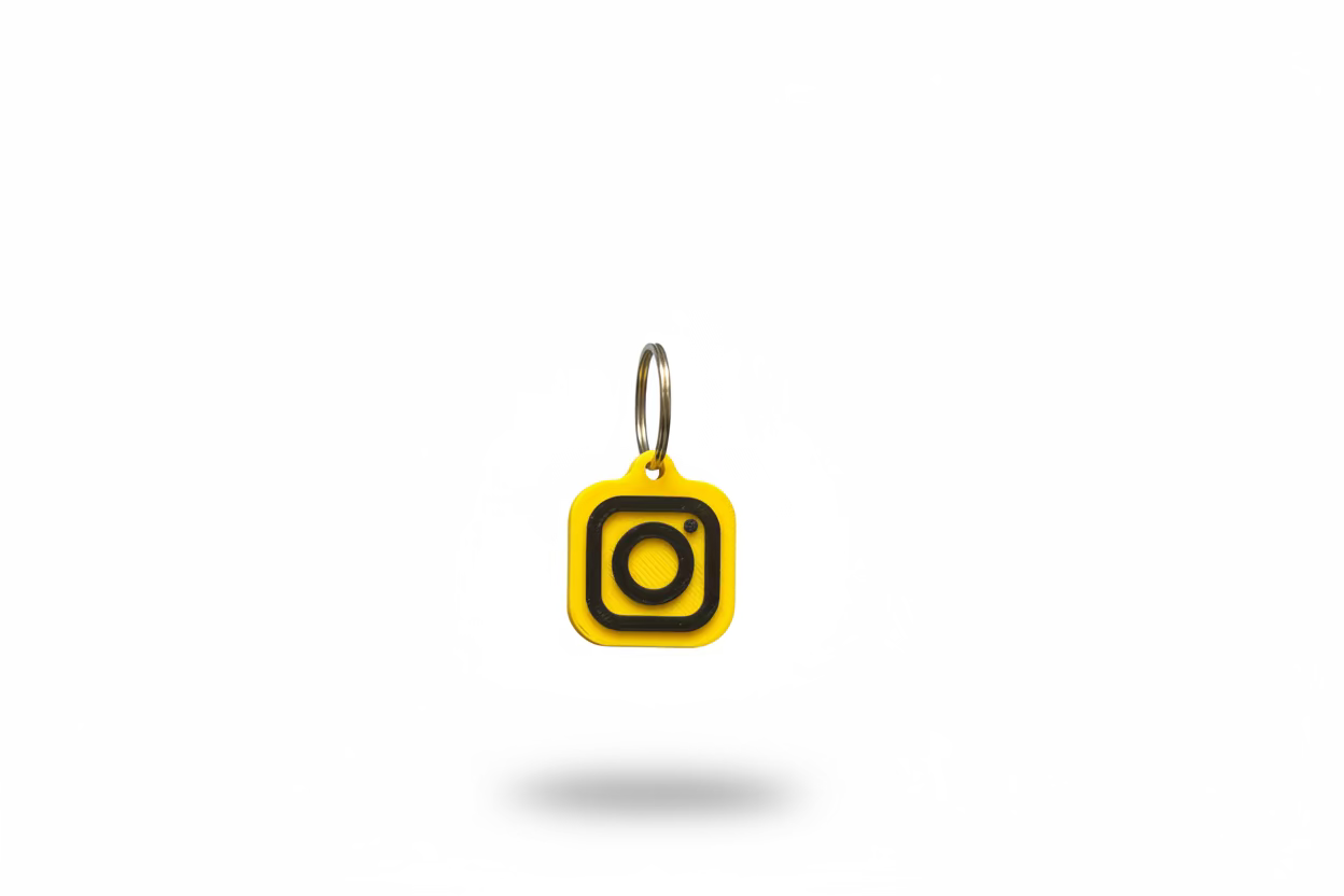 NFC Instagram Schlüsselanhänger | Personalisierbar & Smart | ZENOX